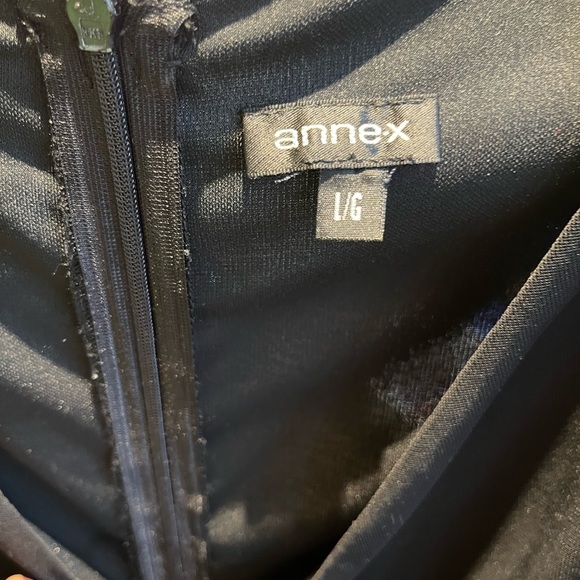 Annex brand black elegant jumpsuit with outer skirt size Med - Picture 7 of 8